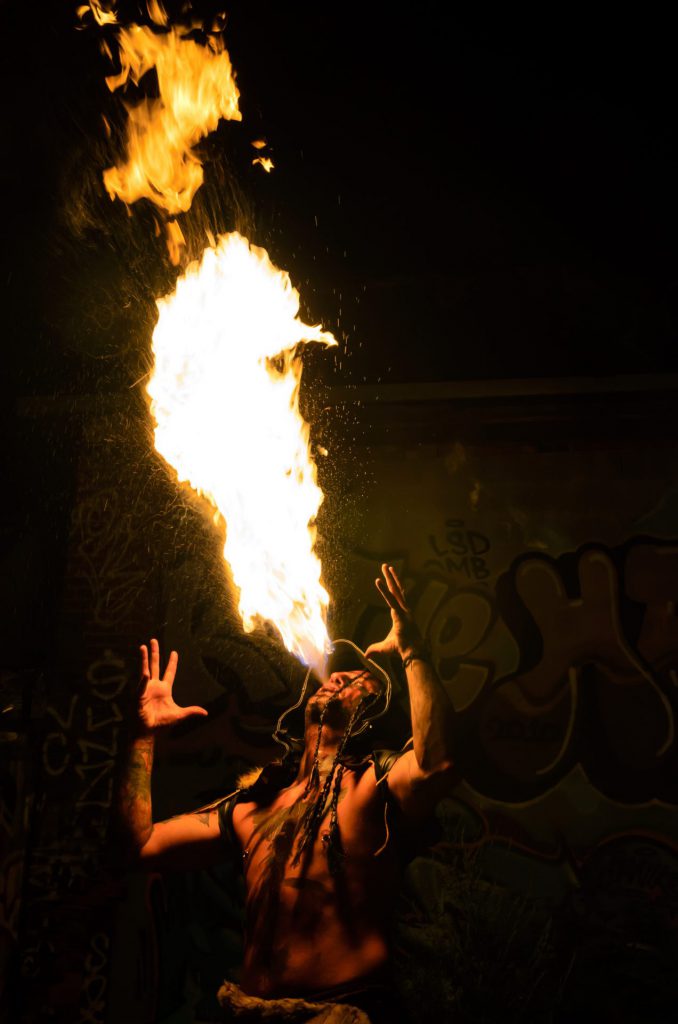Fire Breathing Show - New Year Eve's Beach Party